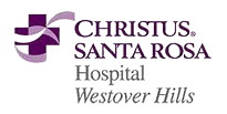 The logo for christus santa rosa hospital in westover hills.