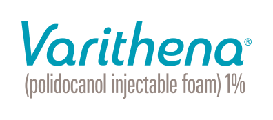 A logo for varithena which is a polidocanol injectable foam