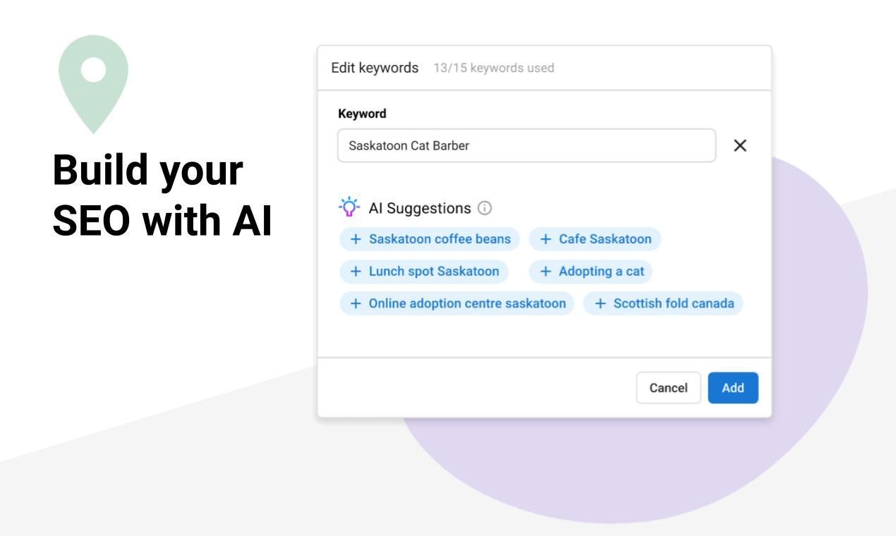 A screenshot of a website that says `` build your seo with ai ''.
