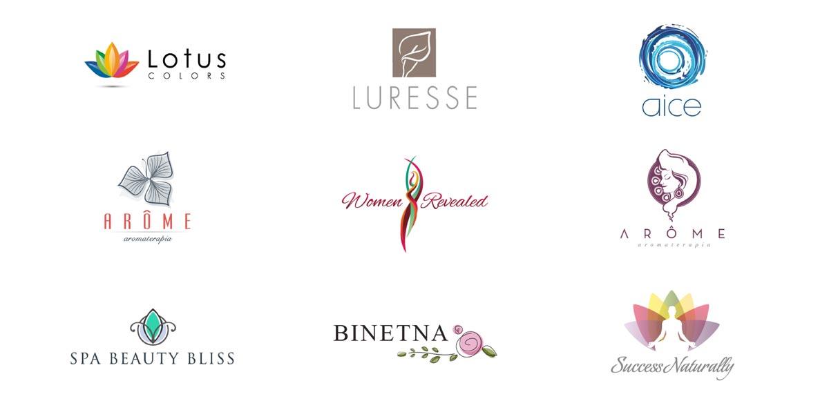 A bunch of logos for different companies on a white background