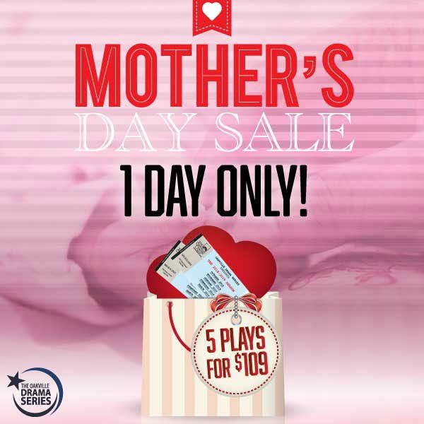 An advertisement for mother 's day sale with 5 plays for $ 109