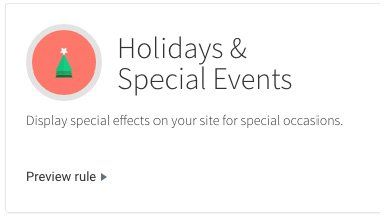 A red circled icon with a Christmas tree image inside the circle