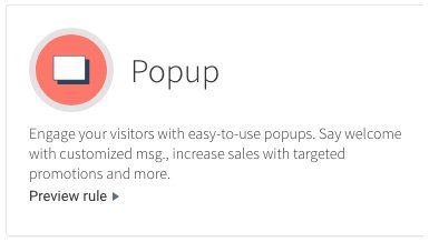 A popup button that says engage your visitors with easy-to-use popups.