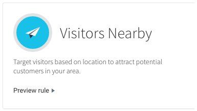 Visitors nearby target visitors based on location to attract potential customers in your area.