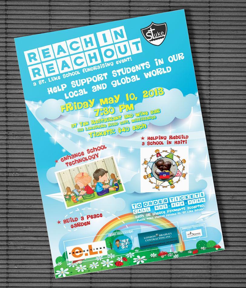 A flyer for reach in reach out on friday may 10 2013
