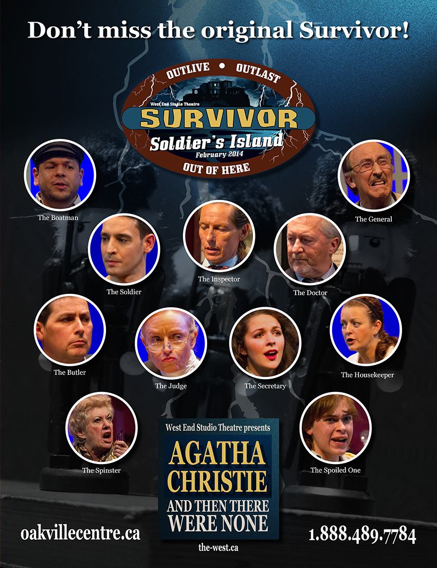 A poster for a show called survivor soldier 's island