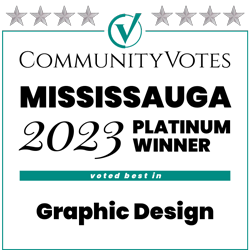Community votes mississauga 2023 platinum winner voted best in graphic design
