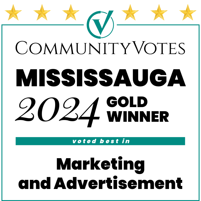 Community votes mississauga gold winner 2023 voted best in social media marketing