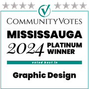 Community votes mississauga platinum winner voted best in graphic design