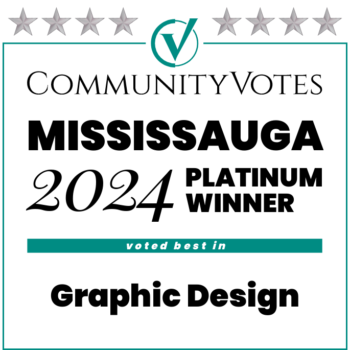 Community votes mississauga 2023 platinum winner voted best in graphic design