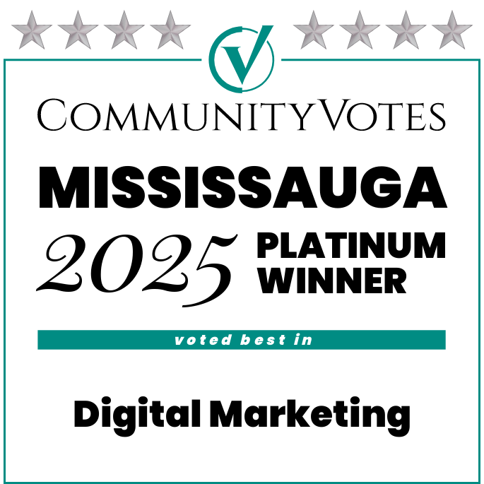 Community votes mississauga platinum winner 2024 voted best in digital marketing