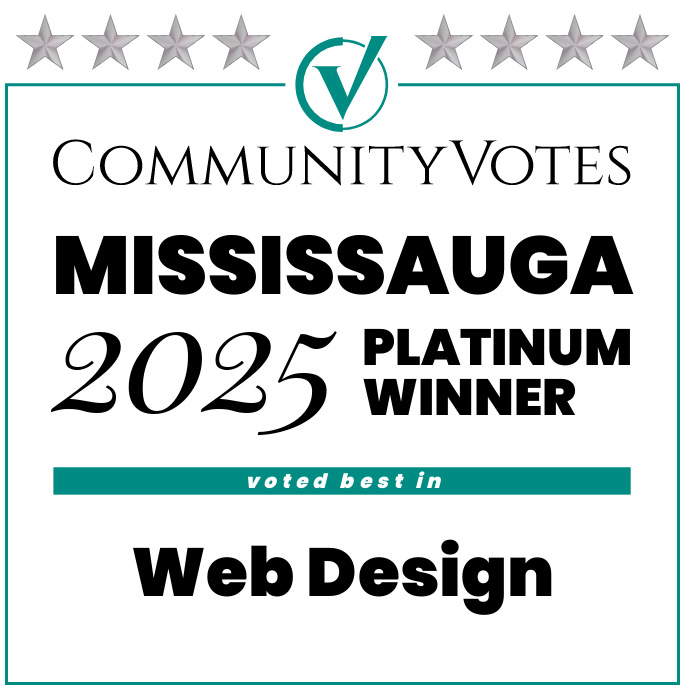 Community votes mississauga platinum winner voted best in graphic design