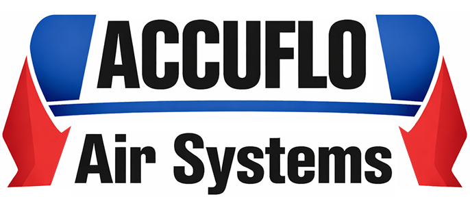 Hexagon logo with mountains, trees, and campfire in orange and blue. Company name is white.