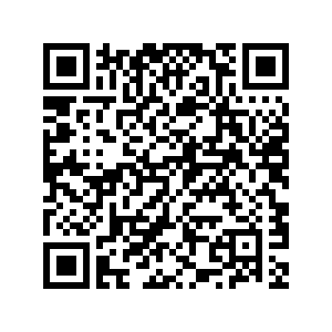 QR code with black and white squares.