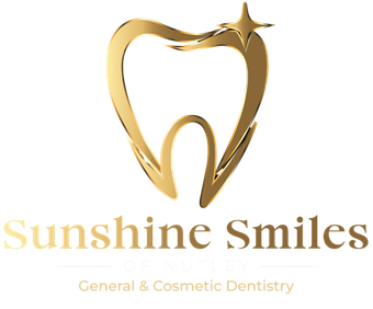 The logo for sunshine smiles of nutley general and cosmetic dentistry