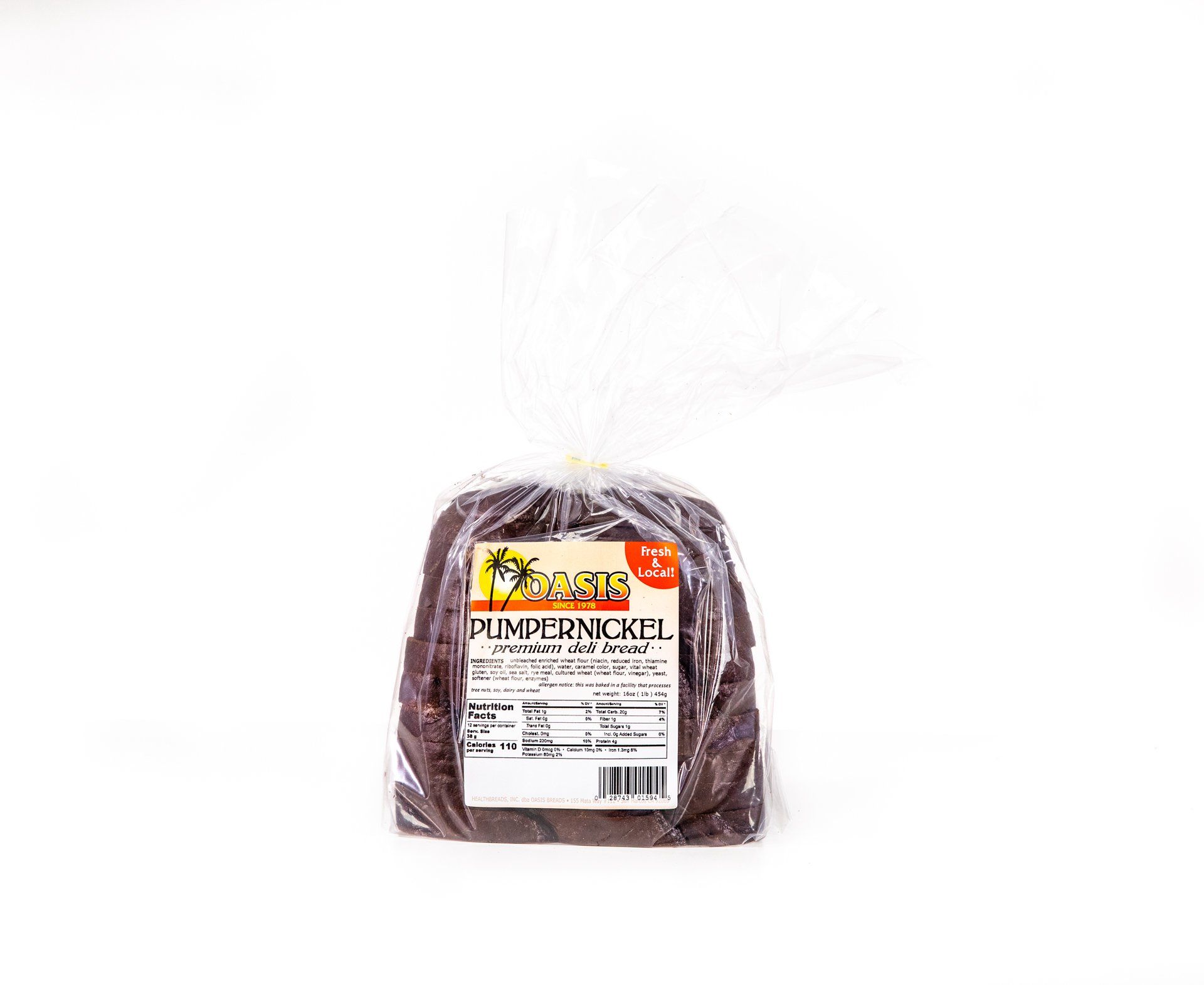 pumpernickel premium deli bread