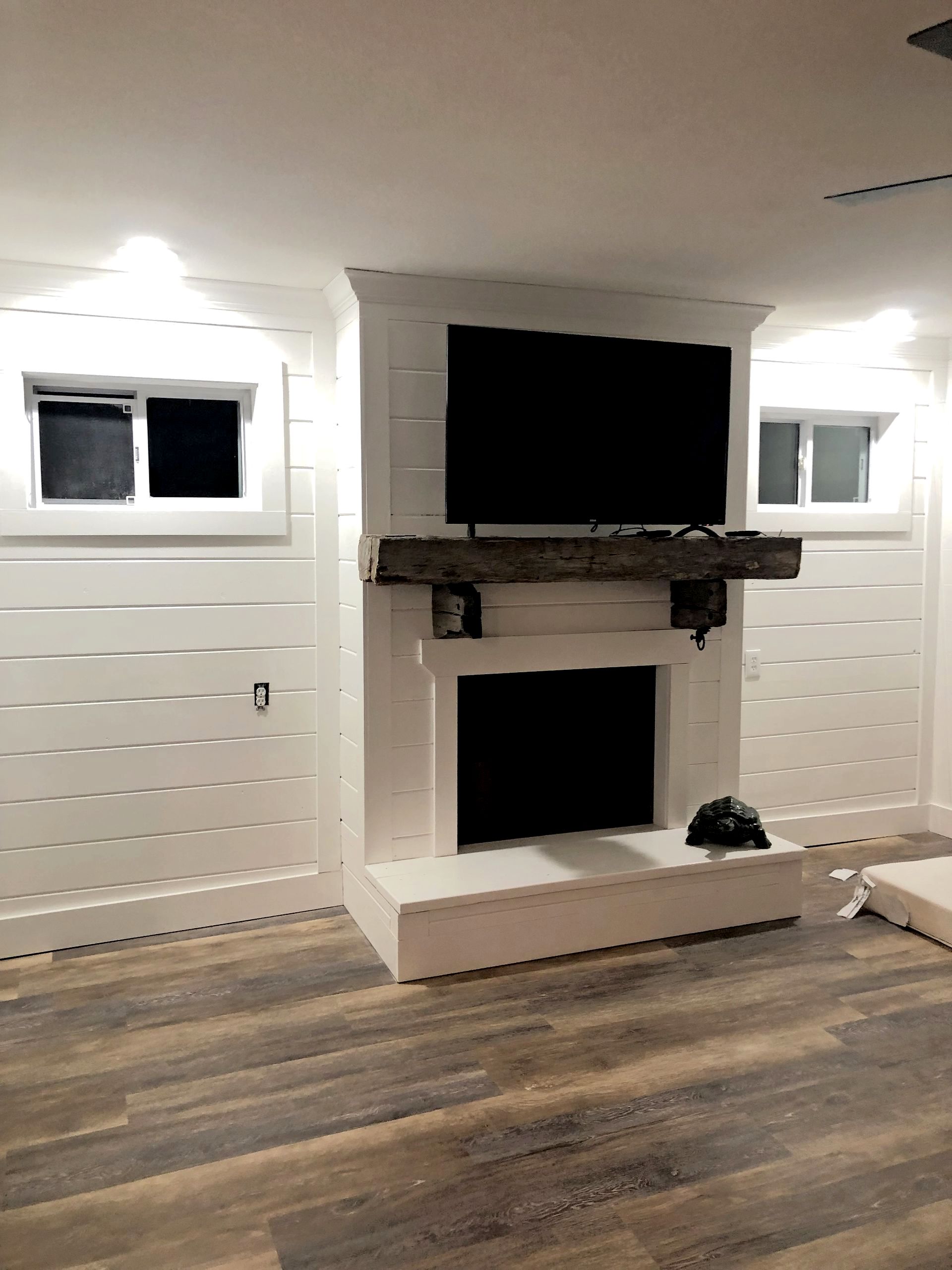 A Custom Home on a Snowy Day. Custom Home Built by Hombs Custom Homes in Mid-Missouri.