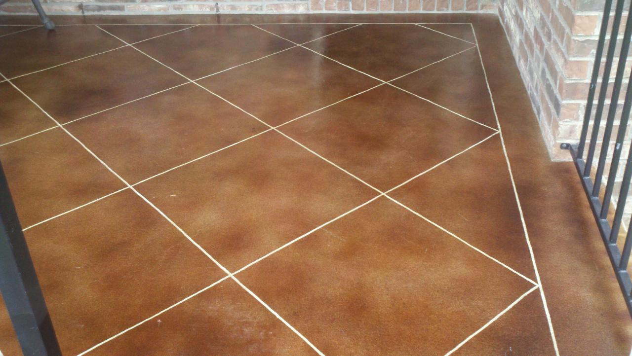 Brown Tiles — Helotes, TX — Easter Concrete Contracting