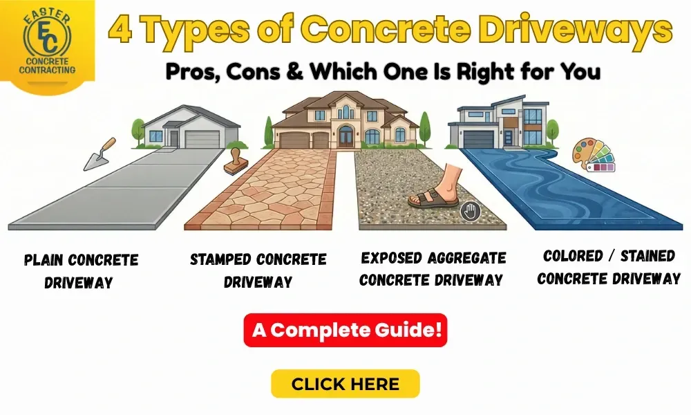 4 Types of Concrete Driveways Pros, Cons & Which One Is Right for You
