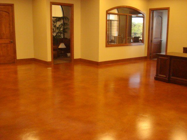 Acetone Dyed Floor — Helotes, TX — Easter Concrete Contracting
