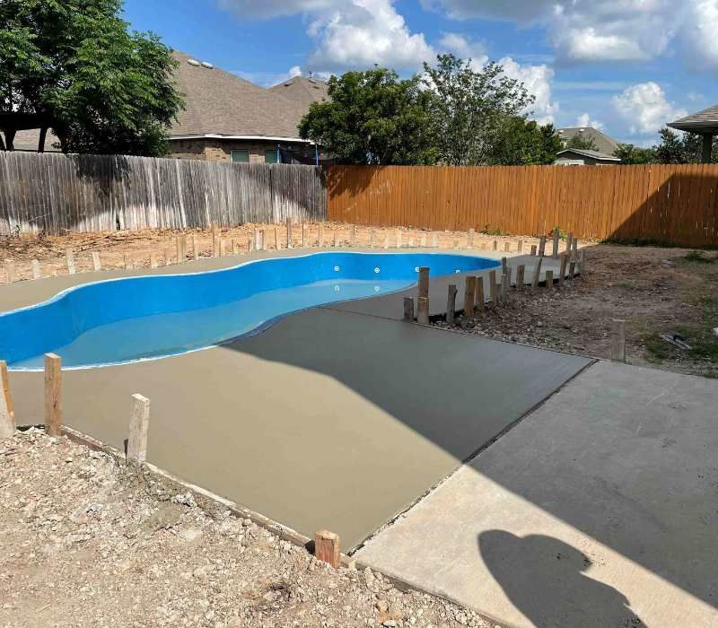 concrete pool deck design