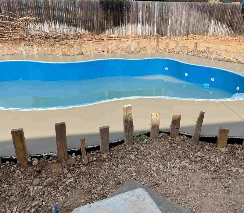 concrete pool deck