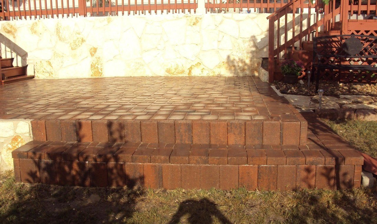 Close-Up of Brick Pavements — Helotes, TX — Easter Concrete Contracting