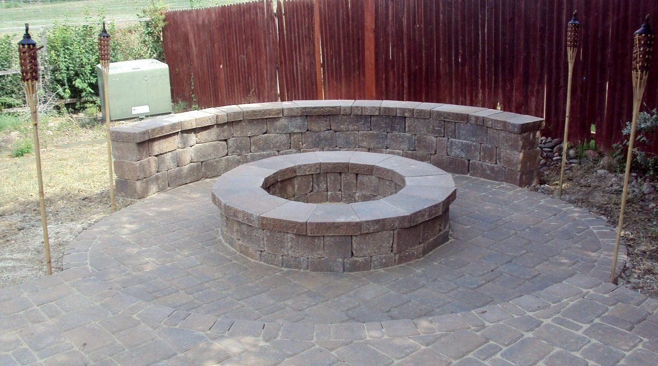 Empty Firepit — Helotes, TX — Easter Concrete Contracting