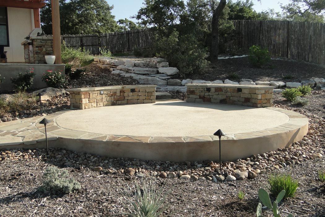 Concrete Circular Platform — Helotes, TX — Easter Concrete Contracting