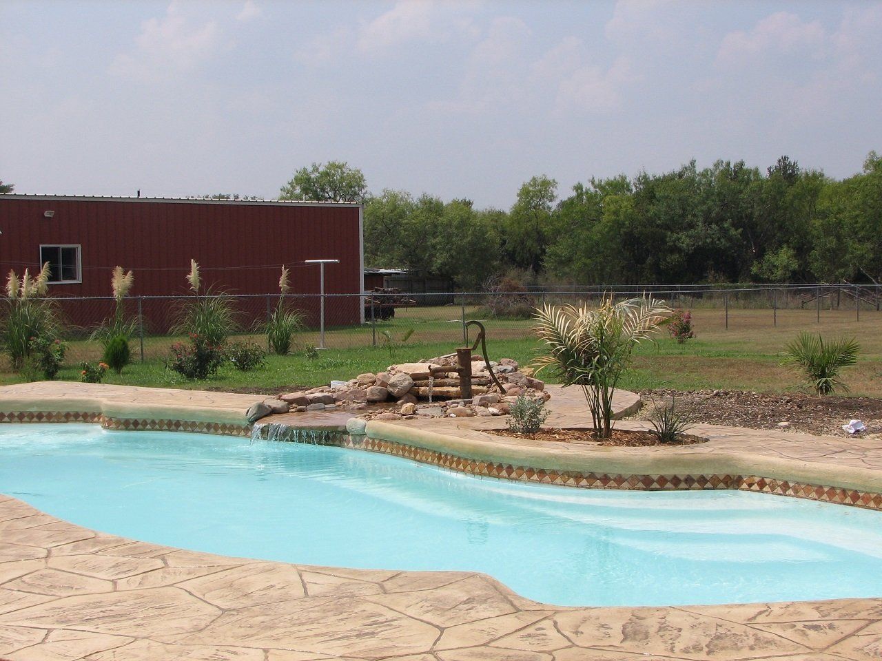 Swimming Pool Falls — Helotes, TX — Easter Concrete Contracting