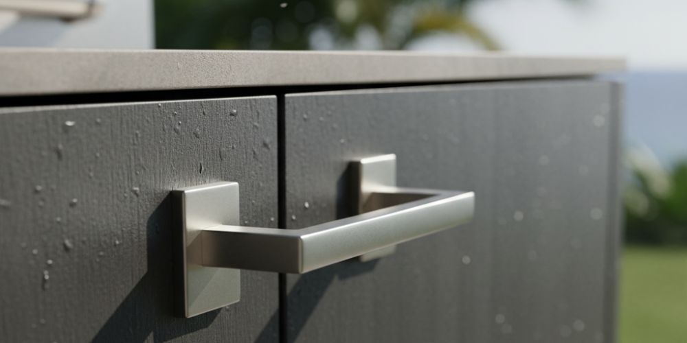outdoor kitchen idea for marine‑grade fasteners