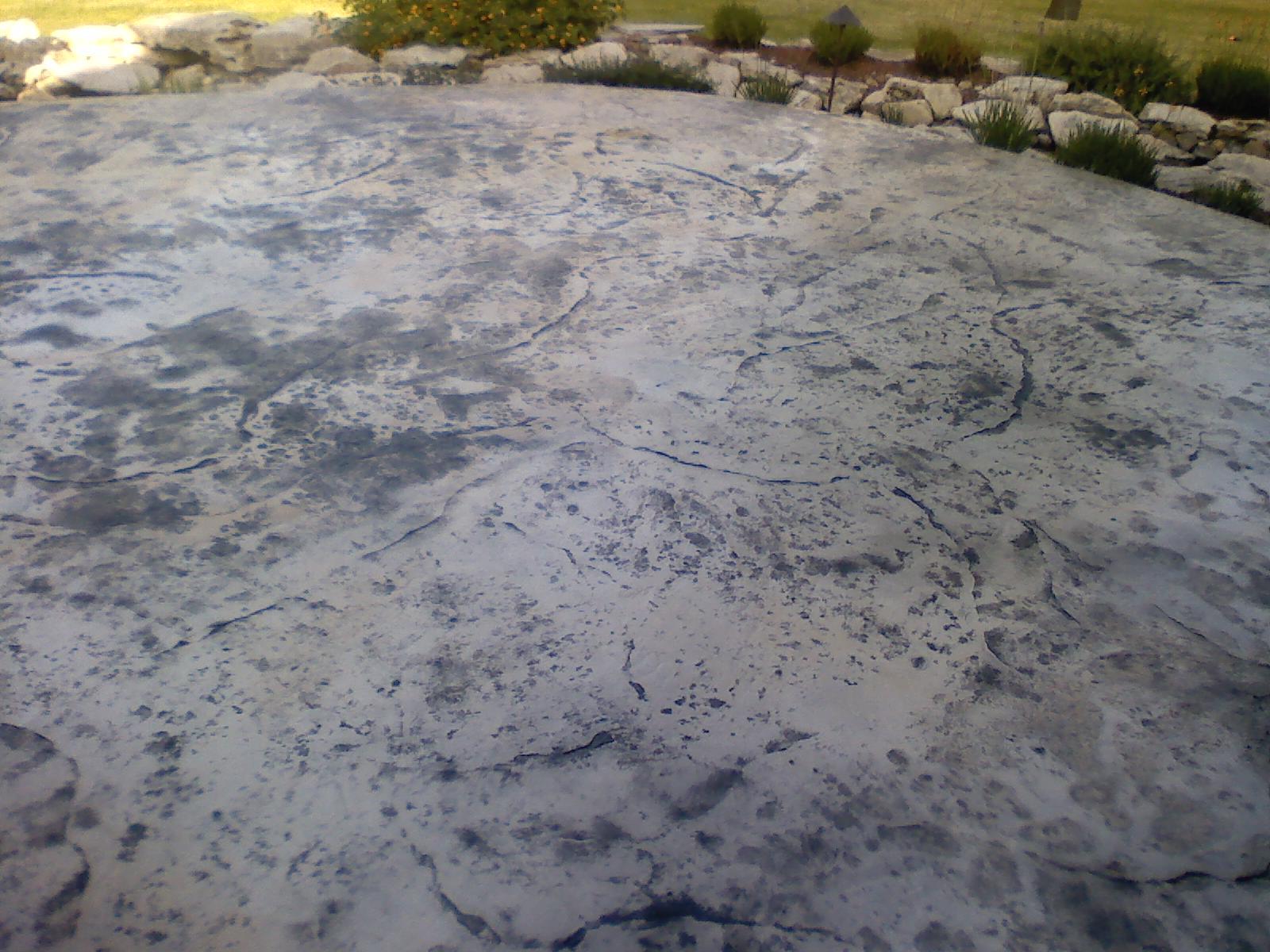 White and Blue Patterned Floor — Helotes, TX — Easter Concrete Contracting