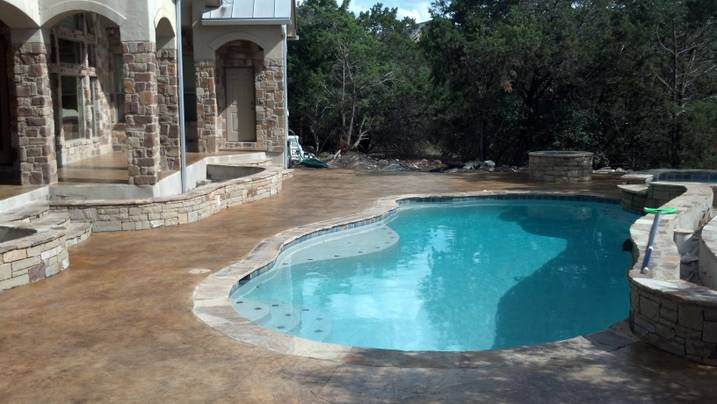Poolside — Helotes, TX — Easter Concrete Contracting