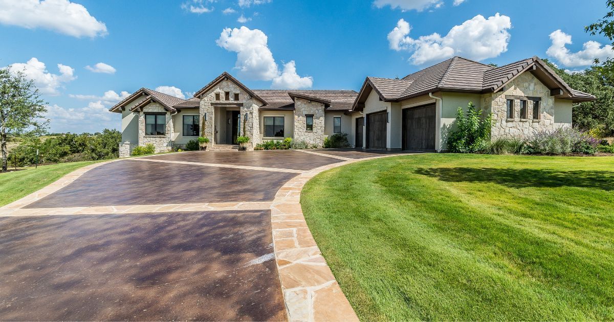 Stamped Concrete Driveway