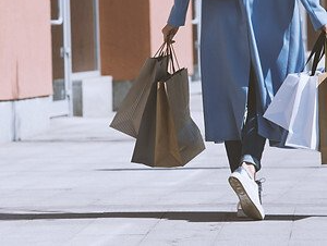 Girl With Shopping Bags