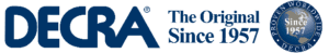 DECRA logo with the text "The Original Since 1957" and a blue circular seal with "Proven Worldwide Since 1957."