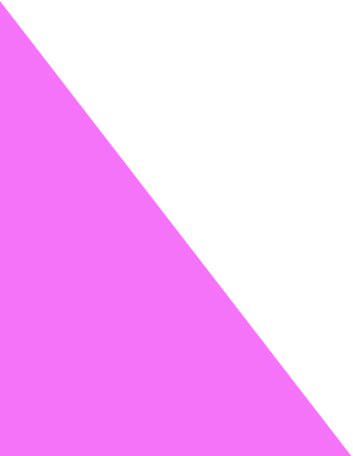Pink triangle on a white background.