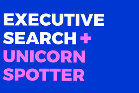 Text on a blue background: 