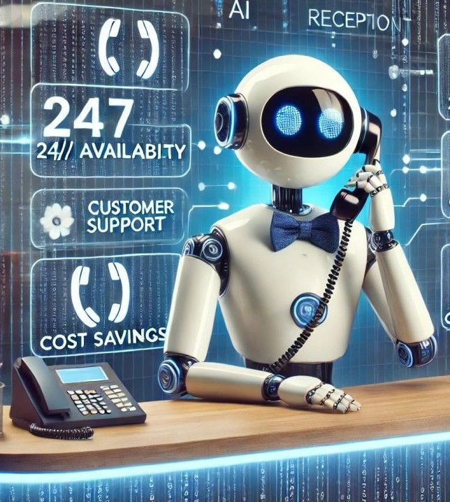 Ai robot answering the phone