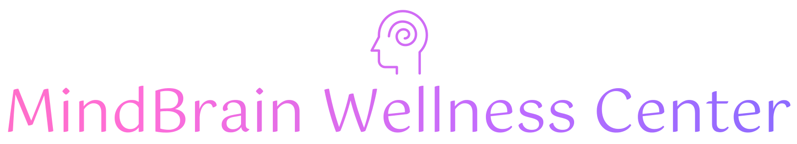 The logo for merrill sparago md shows a head with a spiral in it.