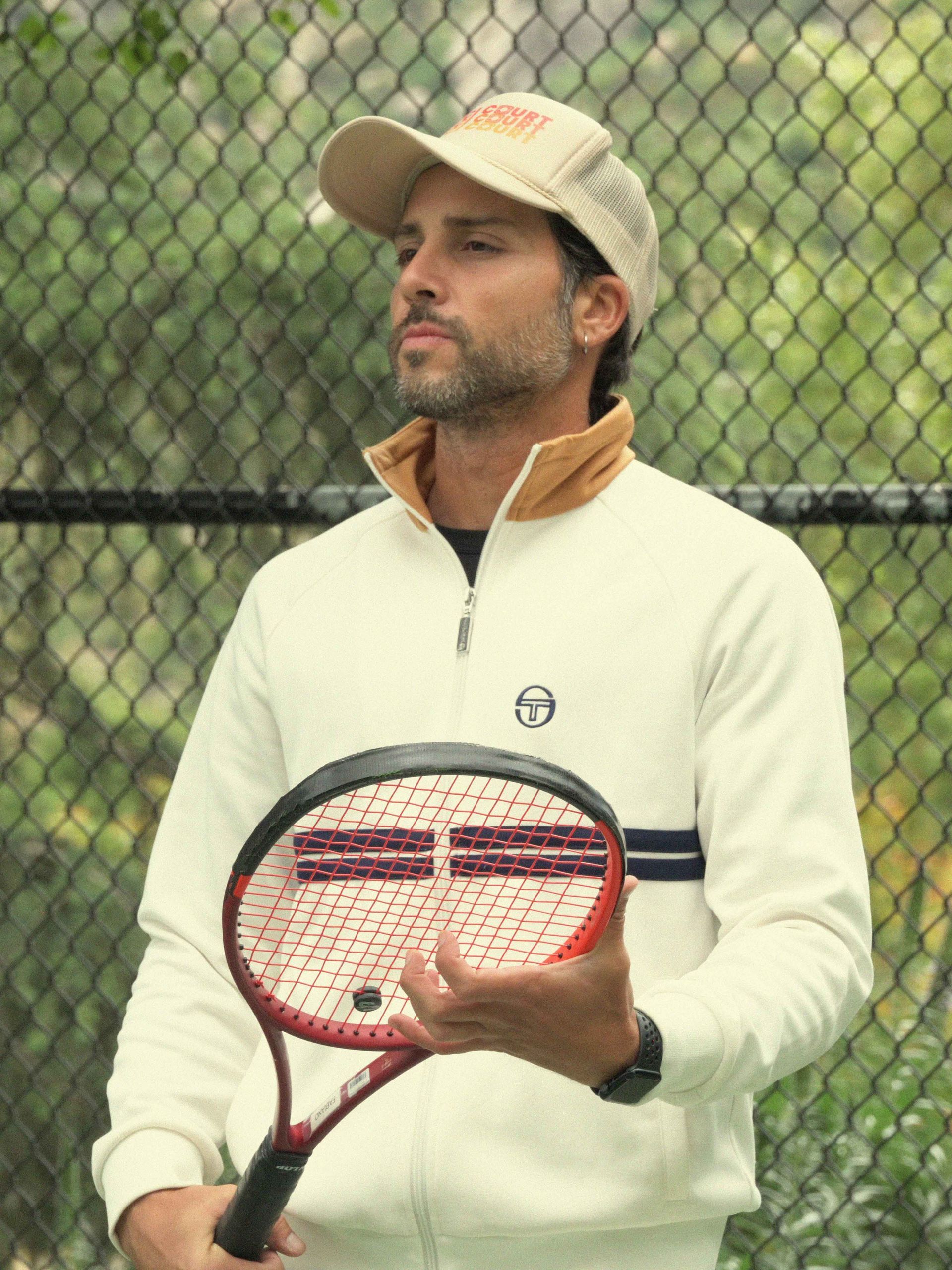 Fabiano Caputo, USPTA tennis coach and co-founder of Radici Court, offering private tennis lessons in West Hollywood, Los Angeles, and Ojai