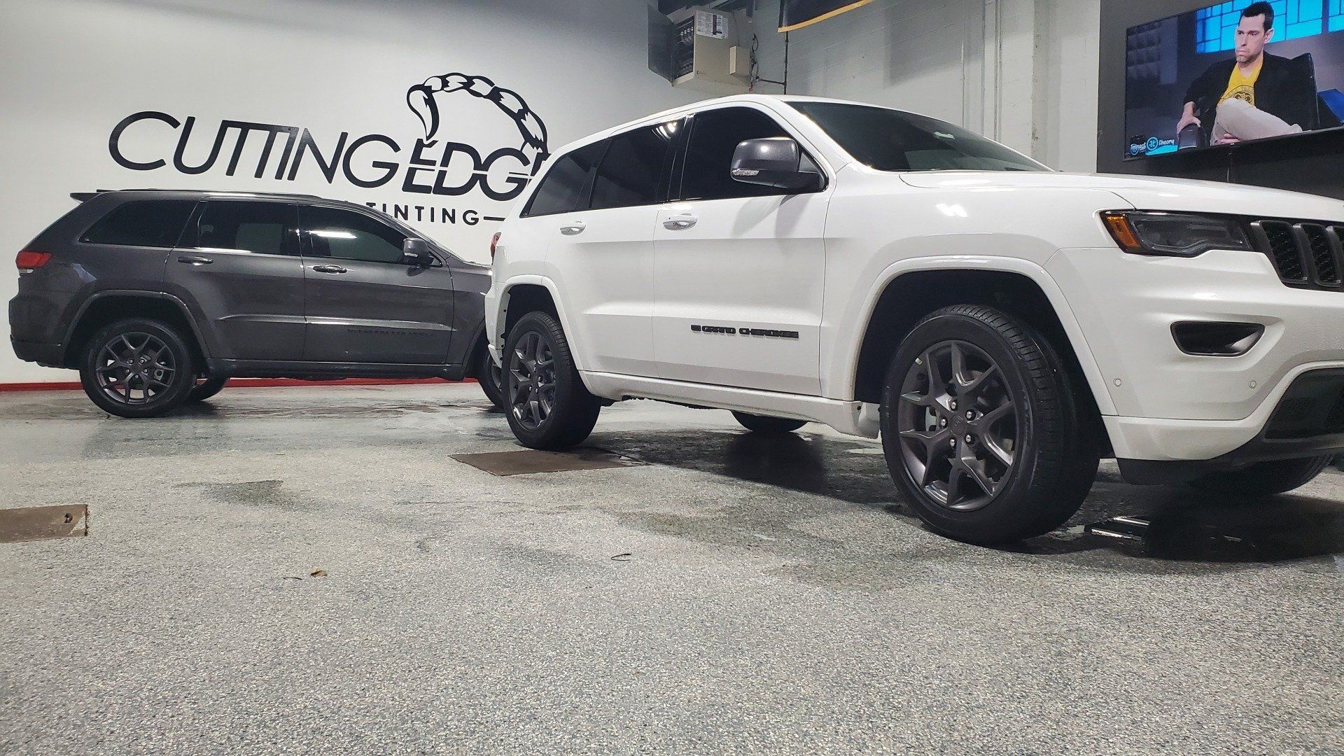 White SUV Window Tinting