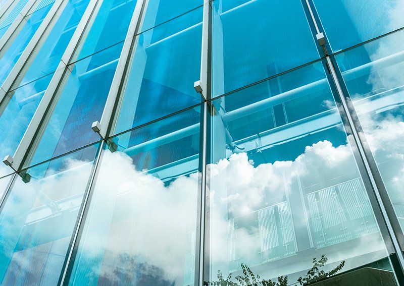 Building Glass Wall — Elgin, IL — Cutting Edge Window Tinting