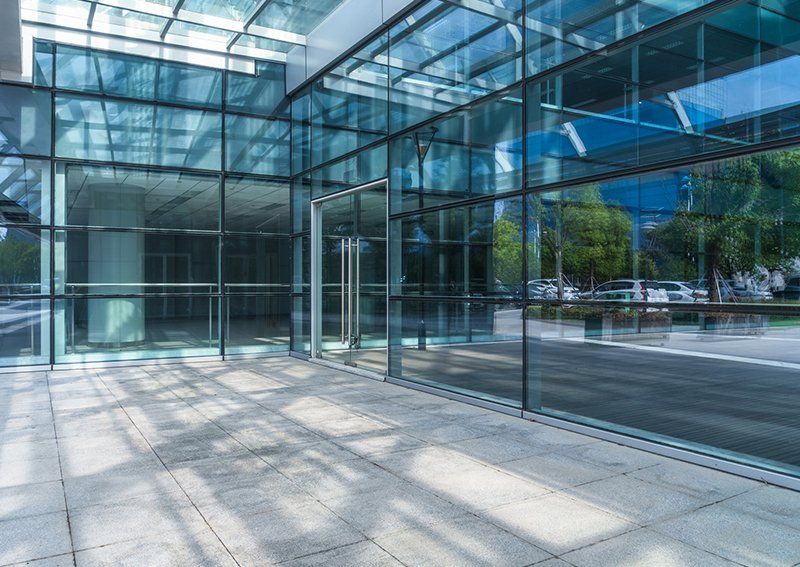 Modern Glass Building — Elgin, IL — Cutting Edge Window Tinting