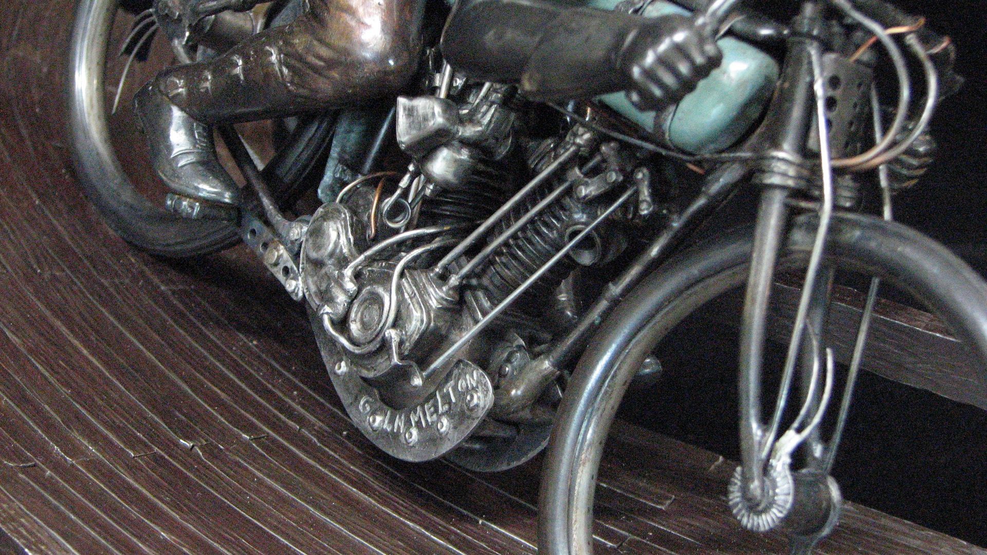 Macro Shot of Board Track Racer