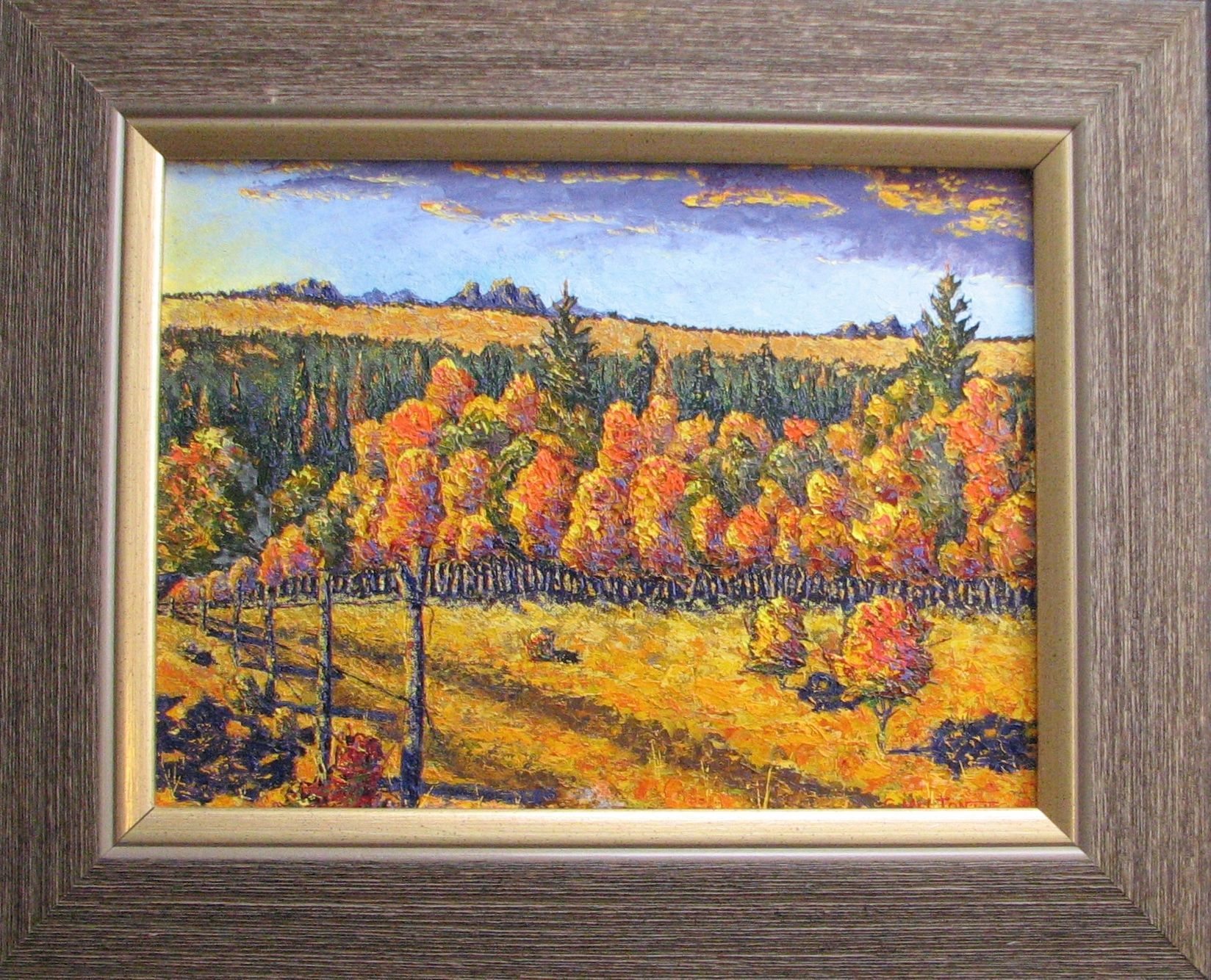 Oil Painting of Farm