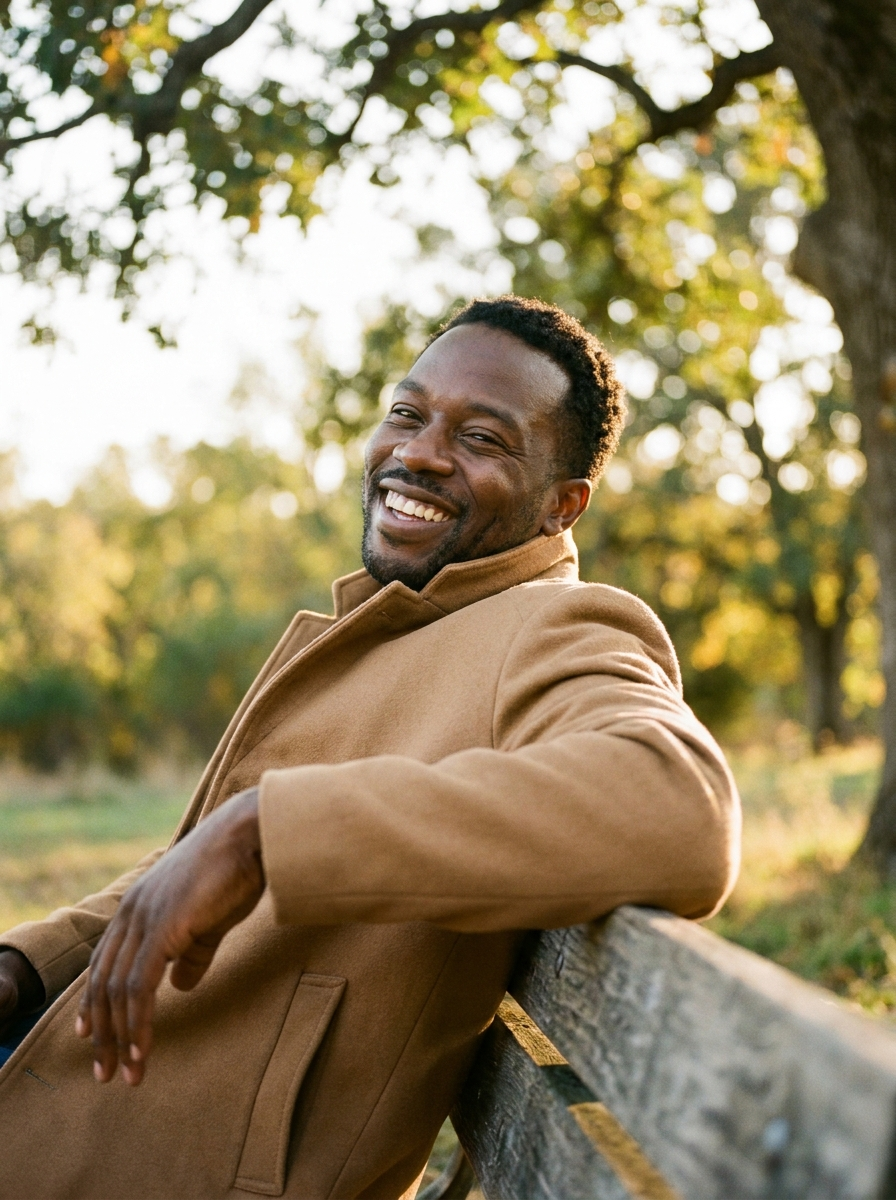 A woman in a red blouse and a yellow saree is smiling.