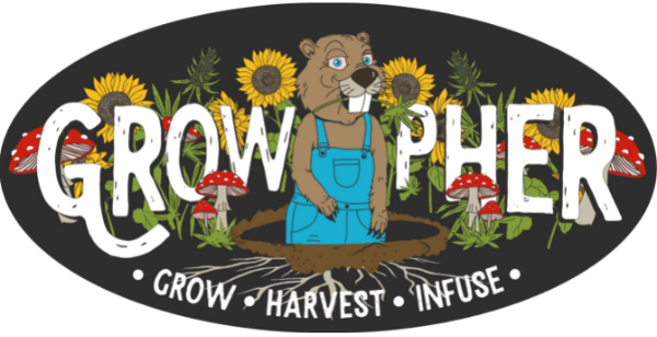 Growpher Logo with dark background