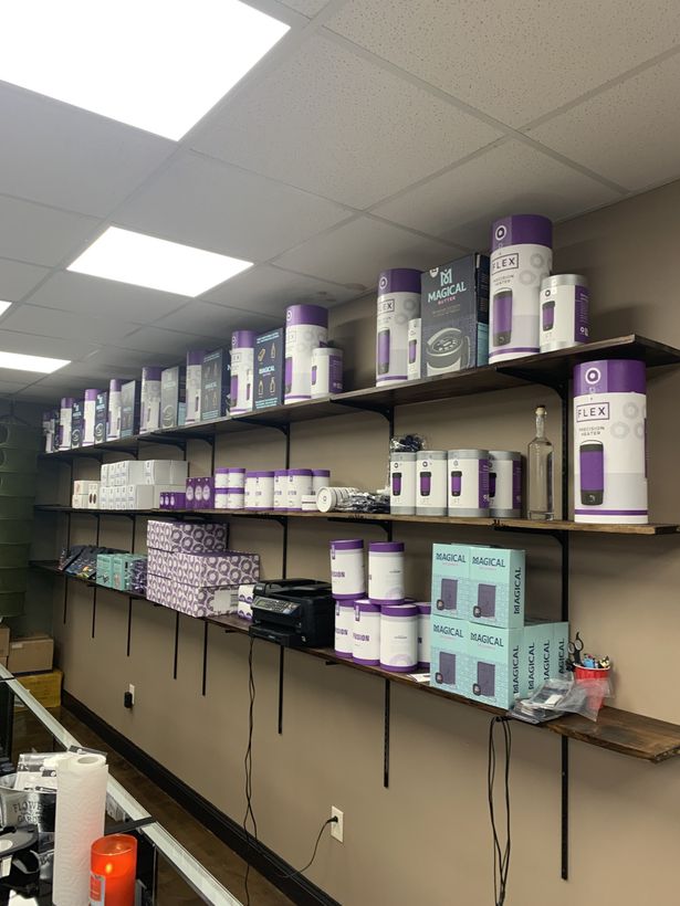 Ardent Flex Infusing Product Selection on shelves at Growpher's Storefront