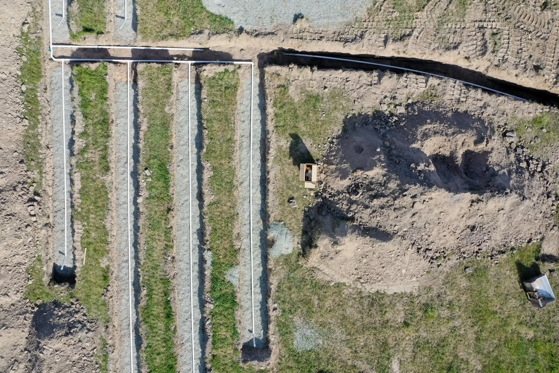 Aerial View Of Pipe System — Kalispell, MT — A-1 Sanitation